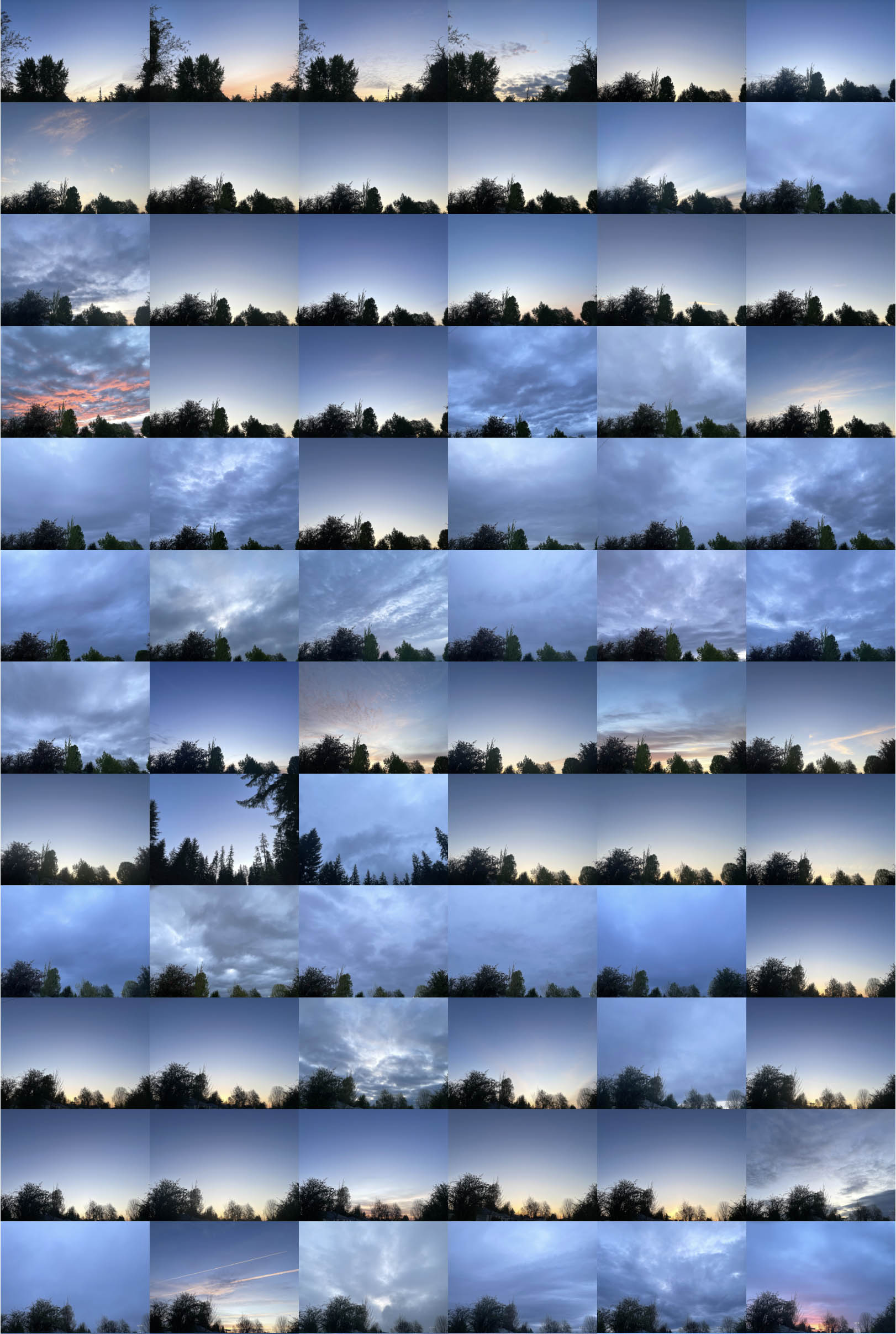 Some spring 2025 sunrises